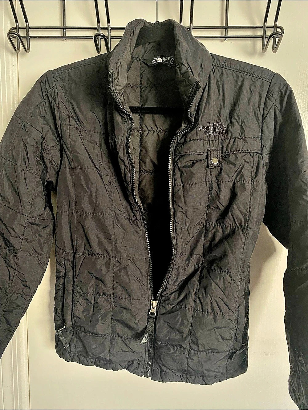 The North Face Boys Medium 10/12 Black Perrito Quilted Insulated Jacket